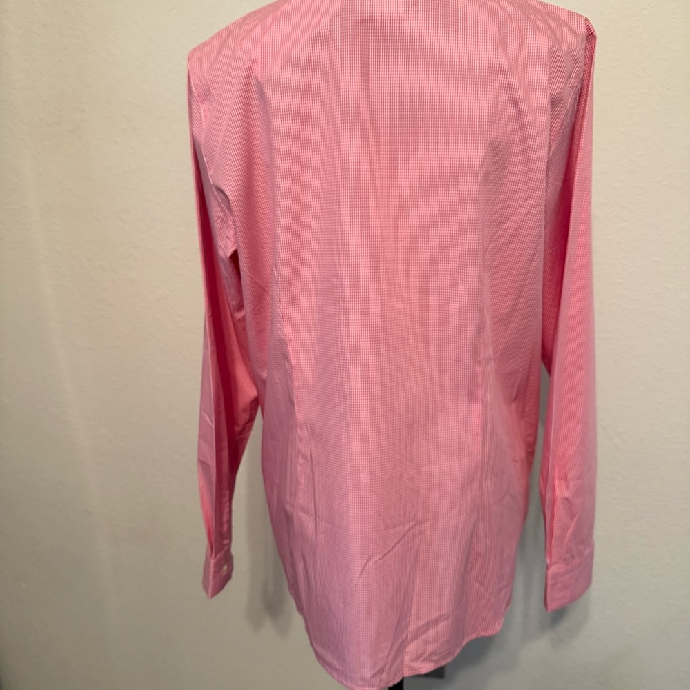 Pink Gingham Button Down Long Sleeve XL - Picture 5 of 12